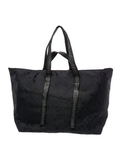 Pre-owned Off-white Nylon Weekender Bag In Black