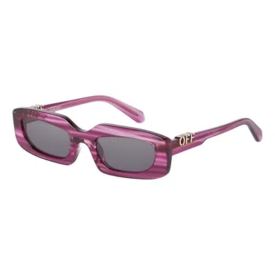 Off-white Oeri13c Renton 3707 Striped Purple/dark Grey In Pink