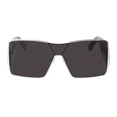 Off-white Oeri14gaspen7207 Shield Full Rim Sunglasses In Gray
