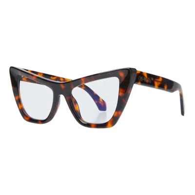 Off-white Oerj011 Style 11 6000 Havana/clear Blue Light Block 52mm In Brown