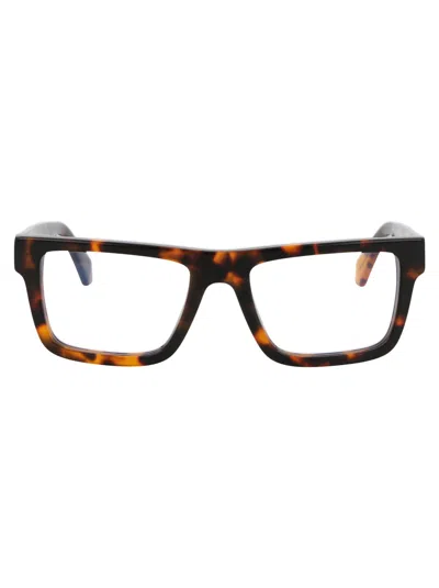 Off-white Oerj025s23pla001 Tortoiseshell Acetate Eyeglasses In Havana