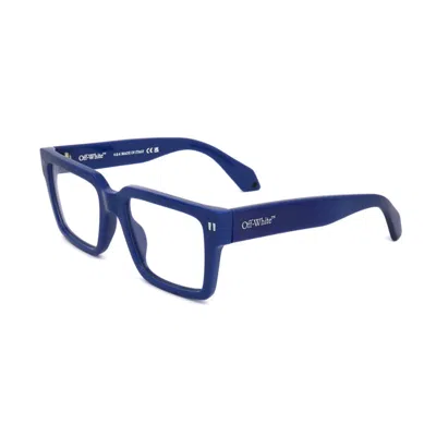 Off-white Oerj054style544500 Square Full Rim Eyeglasses In Blue