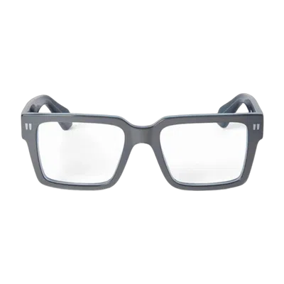 Off-white Oerj054style547200 Square Full Rim Eyeglasses In Gray