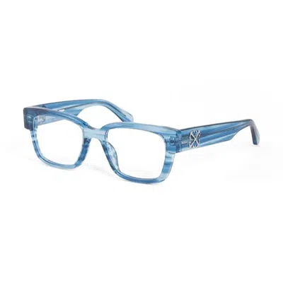 Off-white Ladies Black Square Eyeglass Frames Oerj059style59 4400 In Blue