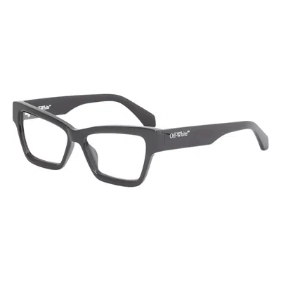 Off-white Oerj077style771000 Rectangular Acetate Eyeglasses In Gray