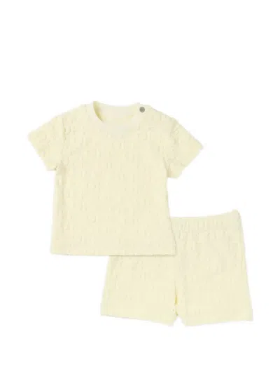 Off-white Off Ao Terry Shorts Set In Neutral