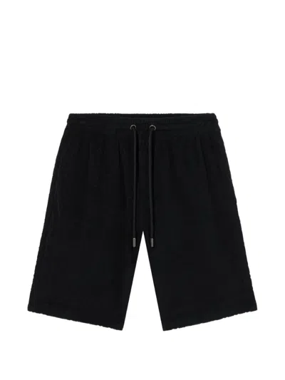 Off-white Off Arrow Terry Shorts In Black
