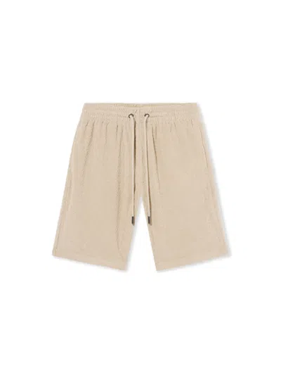 Off-white Off Arrow Terry Shorts In Neutral