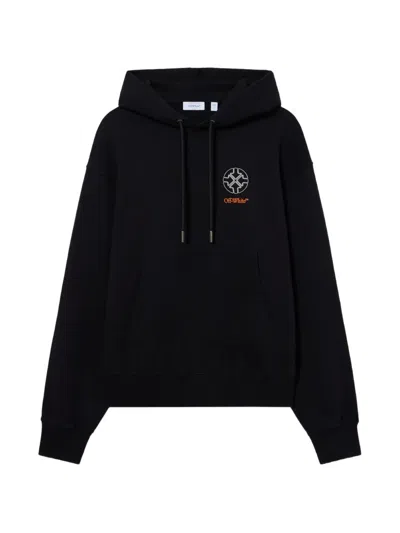 Off-white Off Line Hoodie In Black