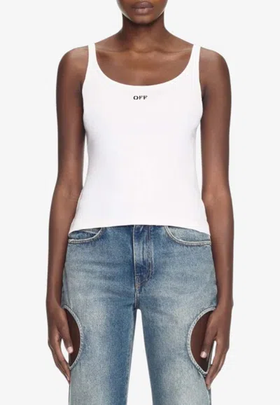 Off-white Off Stamped Tank Top In White