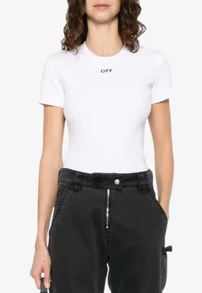 Off-white Off Stamped T-shirt In White