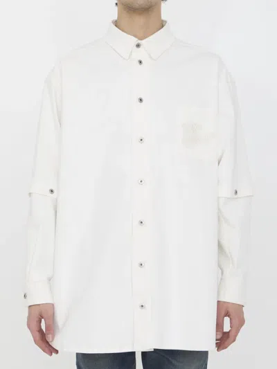 Off-white Off White 90s Logo Overshirt In Animal Print