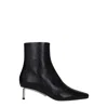 Off-white Off White Allen Boots Women Leather Black In Black