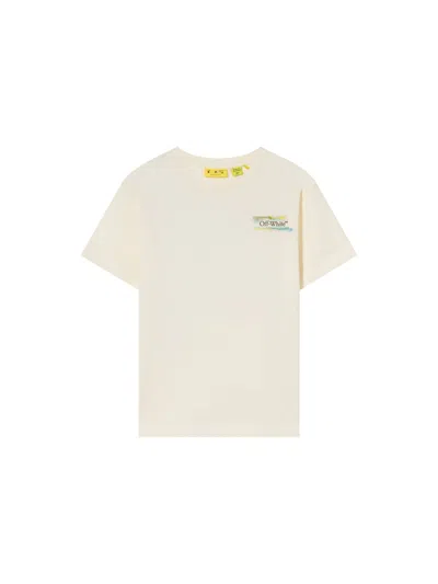 Off-white Arrow Watercolor Tee S/s In Neutral