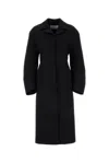 Off-white Wool-blend Tailored Coat In White