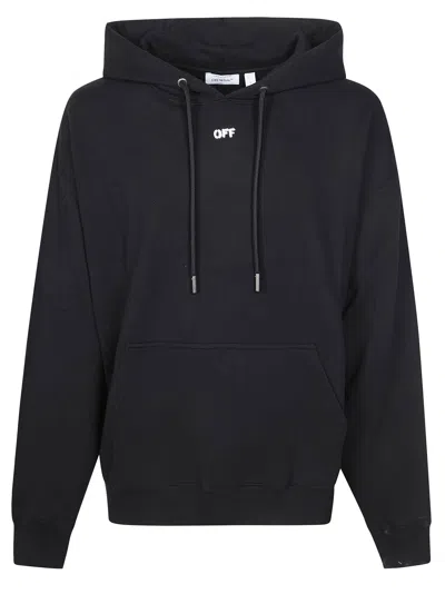 Off-white Off White Casual Hoodie Sweatshirt For Men In Black