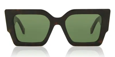 Off-white Off White Catalina 6055 Men's Sunglasses Tortoiseshell Size 55 In Brown