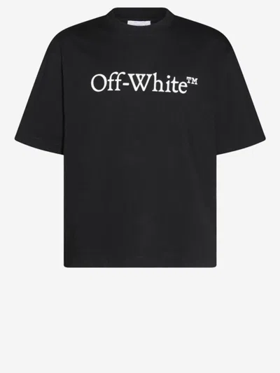 Off-white Off White Cotton T Shirt With Logo In Black