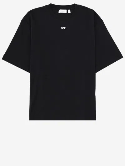 Off-white Off White Cotton T Shirt With Logo In Black
