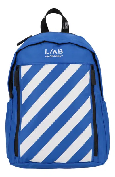 Off-white Off White Diag Tab Backpack In Blue