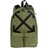 Off-white Off White Dome Double Pocket Backpack In Army