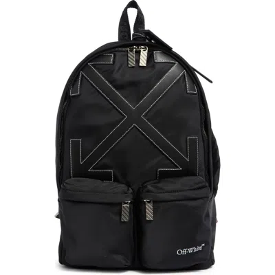 Off-white Off White Dome Double Pocket Backpack In Black