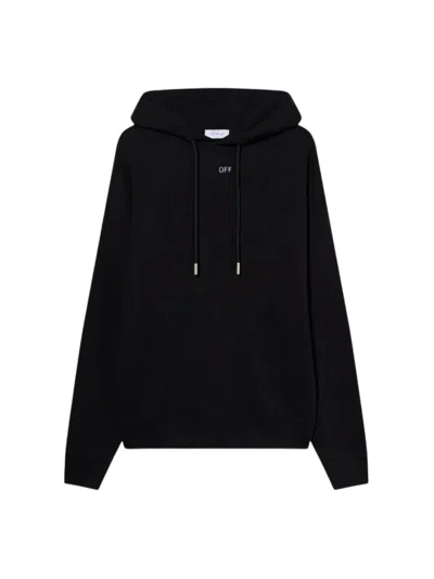 Off-white Off White Essential Knit Sweater For Him - Fw25 In Black