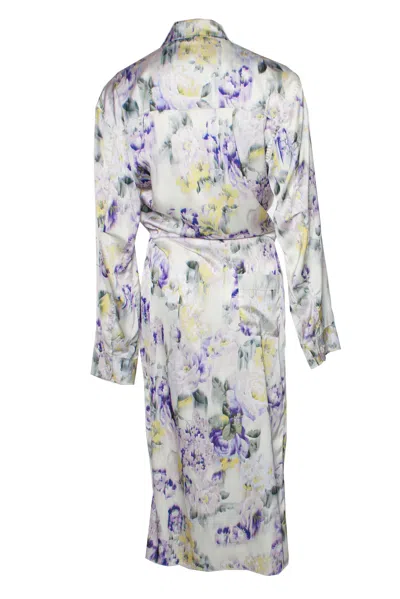 Pre-owned Off-white Off White, Floral Maxi Dress In Gray