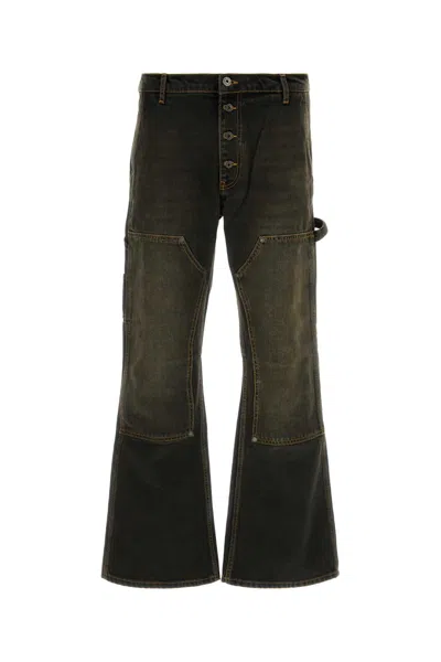 Off-white Off White Half Arrow Flare Carpenter Jeans In Black