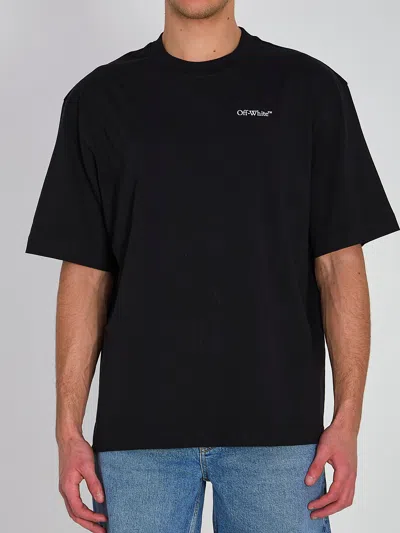 Off-white Off White Half Arrows T-shirt In Black