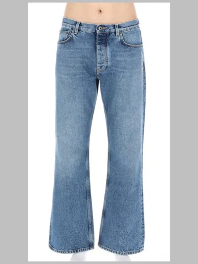 Off-white Off White Jeans "half Arrow" In Blue