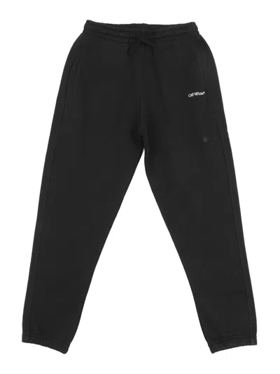 Off-white Off White Kids Bookish Diag Sweatpant In Black