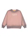 Off-white Logo-print Sweatshirt In Pink