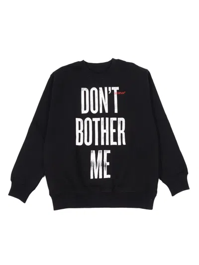 Off-white Kids' Quote Crew-neck Sweatshirt In Black