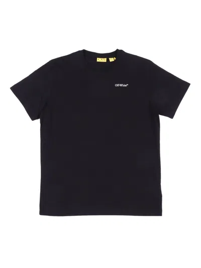 Off-white Off White Kids Scribble Diag Tee S/s In Black