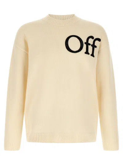 Off-white Off White Logo-embroidered Sweatshirt In Neutral
