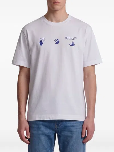 Off-white Off White Logo-embroidered T-shirt