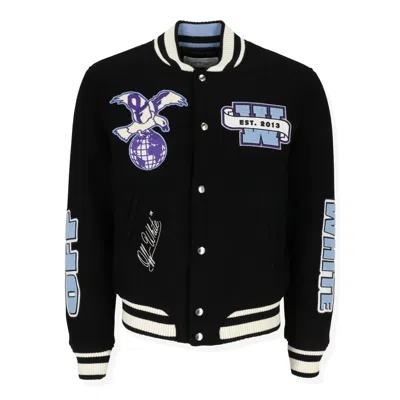 OFF-WHITE OFF WHITE MENS BLACK/BLUE OUTERWEAR