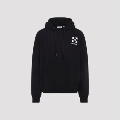 Off-white Small Arrow Logo Hoodie In Black Cotton