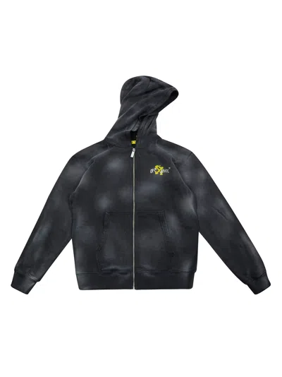 Off-white Off White Mini Zip Sweatshirt In Black