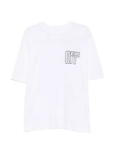 Off-white Off White Motion Arrow Skate Cotton T Shirt