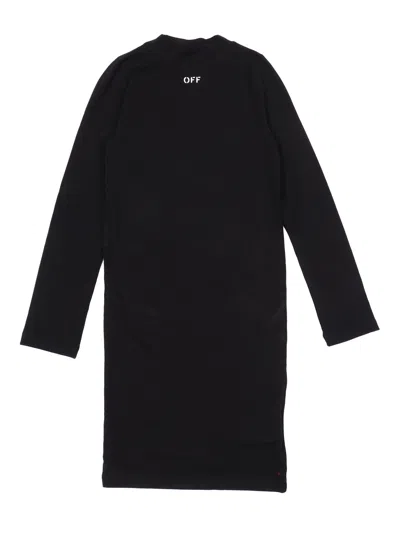 Off-white Off White Off Stamp 2 Nd Skin Dress Black White