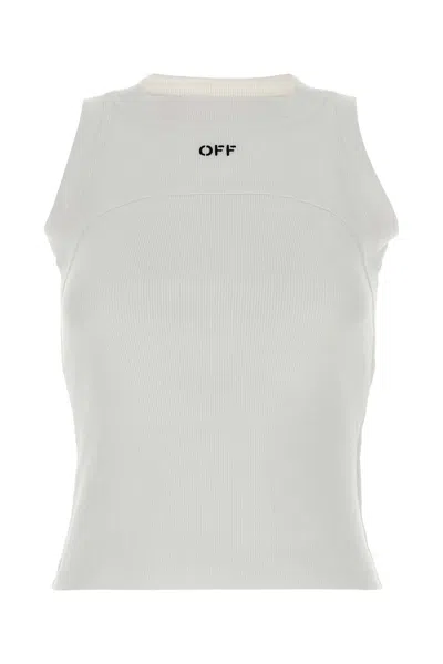 Off-white Off White Off Stamp Rib Round Tank Top