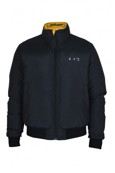 Off-white Off White Off White Puffer Jacket In Blue