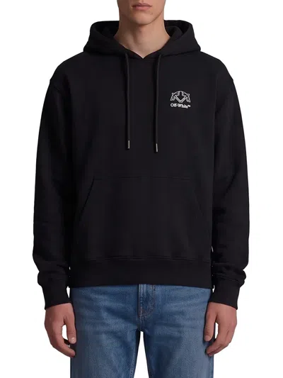 Off-white Off White Offline Half Arrow Skate Hoodie In Black
