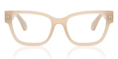 Off-white Off White Optical Style 56 Blue-light Block Men's Glasses, Brown, Size 53 In Sand