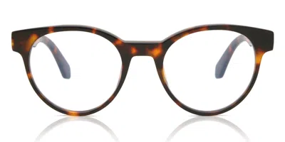 Off-white Off White Optical Style 68 Blue-light Block Men's Glasses, Tortoiseshell, Size 50 In Brown