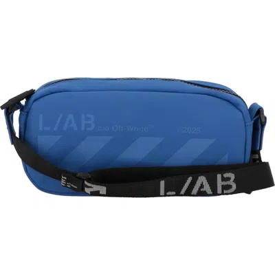 Off-white Off White Oval Crossbody Bag In Blue