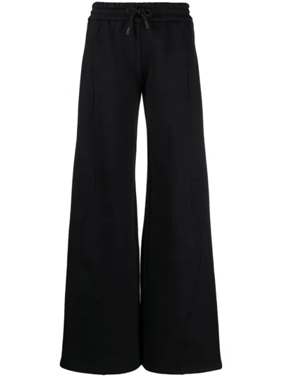 Off-white Off White Piped-trim Cotton Joggers In Yellow