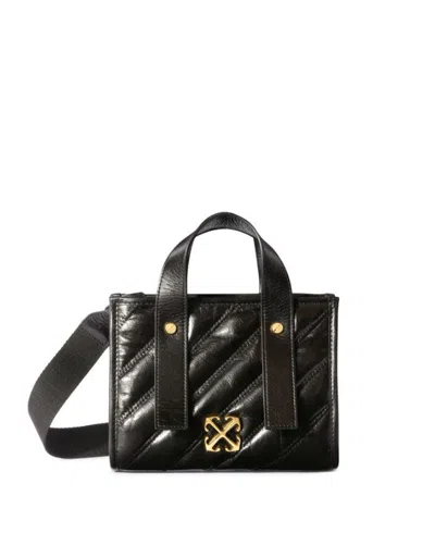 Off-white Off White Quilting Tote Bag In Brown